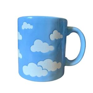 Rare Vintage Waechtersbach Light Blue Clouds Cloud Sky Coffee Mug West Germany